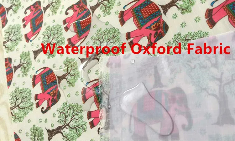 Floral Pferd Flamin 210D PVC Wasserdicht Oxford Polyester Cartoon Stoff Taschen abdeckungen tischdecken picknick im freien matte Zelt Stoff – Detail 2