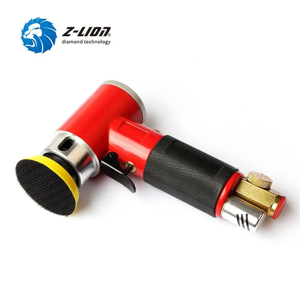 Z-LION M6 Thread Pneumatic Sander Random Orbital Eccentric Dual Action Air Polisher Sander Grinding Machine With 2\