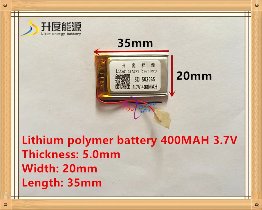 

Supply polymer lithium battery 502035 3.7V 052035 400MAH MP3 MP4 MP5 battery bluetooth headset battery