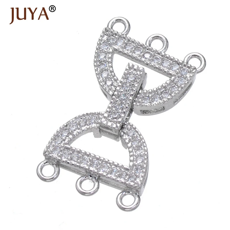 Jewelry Findings Accessories Fit For Hand Made DIY 3 Rows Multi-Strand Pearls Necklace Bracelet Making Jewelry Clasps Connectors