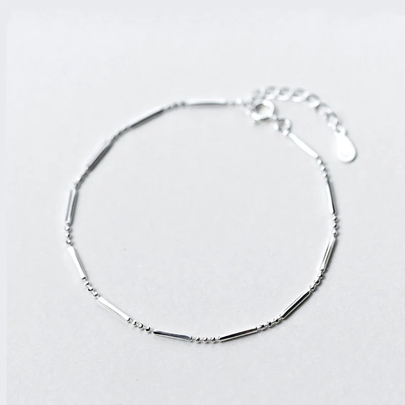 La Monada Fine Silver 925 Biżuteria Bransoletka Kobieta Mały koralik Minimalistyczne bransoletki dla kobiet Srebro 925 Sterling — zdjęcie 6