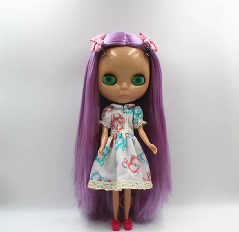 

Free Shipping big discount RBL-405 DIY Nude Blyth doll birthday gift for girl 4colour big eyes doll with beautiful Hair cute toy