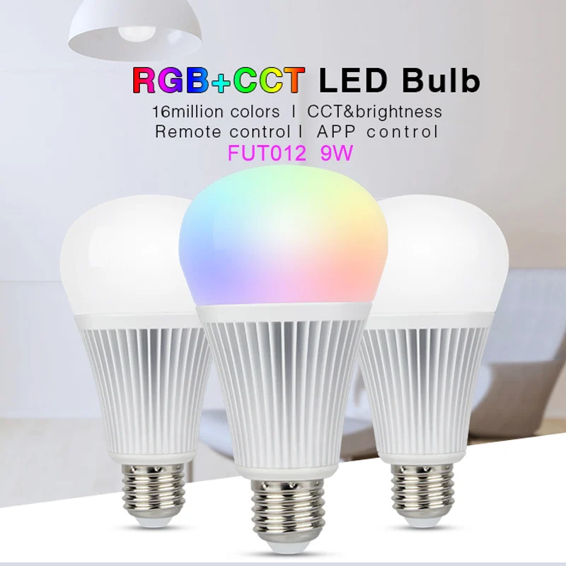 4W 5W 6W 9W 12W Ha Condotto La Lampadina della luce Intelligente E14/E27/MR16 RGB + CCT ha condotto la Lampada 12v/220V 2.4G può APP/voice/2.4G