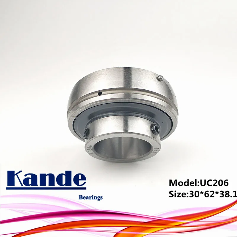 

1pc UC 206 ID: 30mm UC206-18 ID: 1-1/8" in UC206-19 ID: 1-3/16"in pillow block bearing UC206 UC 206-18 UC206-19 Kande