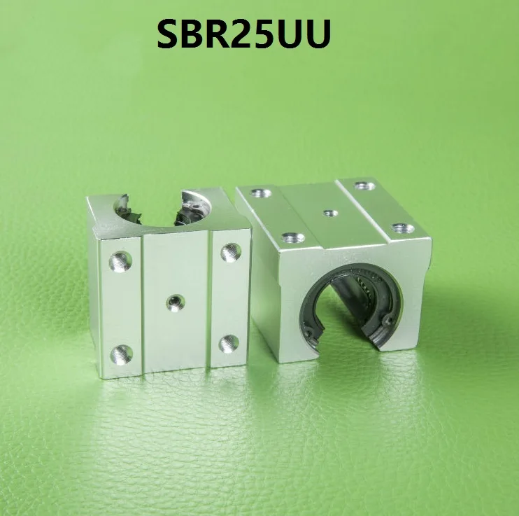 

10pcs/lot SBR25UU Open Type Linear Ball Bearing Sliding Block for SBR25 25mm linear guide rail CNC router part SME25UU