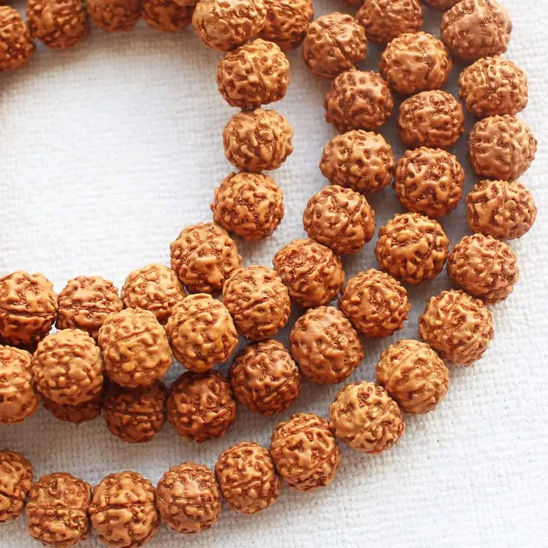 Groothandel Tibetaanse Boeddhistische Gebed 108 mala 100% Natuurlijke Kralen Hoge Dichtheid Rudraksha Bodhi Zaad, groothandel voor alle items!