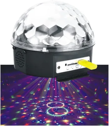 LED Mini MP3 Crystal Ball RGB STAGE PARTY CLUB STUDIO BAR THEATRE CYCLORAMA PROJECTIONS ILUMINACION WEDDING LIGHTING