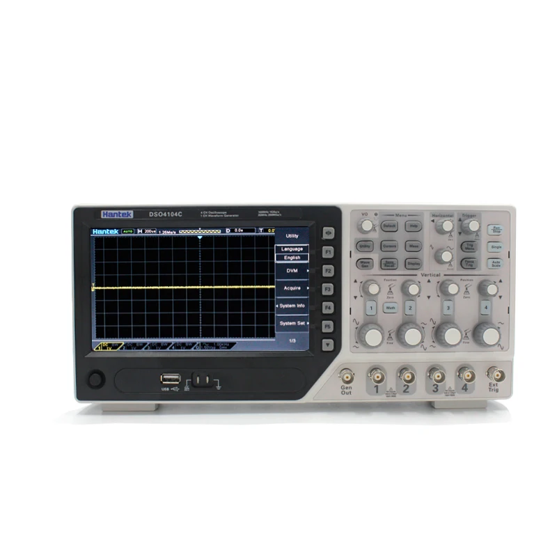 Hantek DSO4104C Digital Storage Oscilloscope 4 Channels 100Mhz PC LCD Osciloscopio Portable 7 Inch USB Oscilloscopes