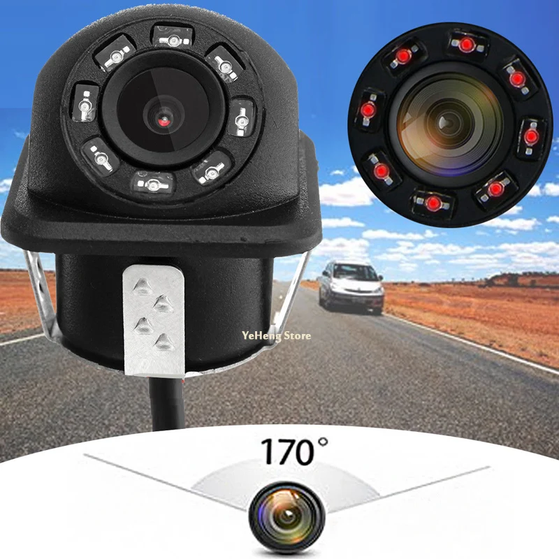 8 IR Car Rear View Camera Night Vision 170 DEGREE  Waterproof Backup Parking Universal , Free shipping