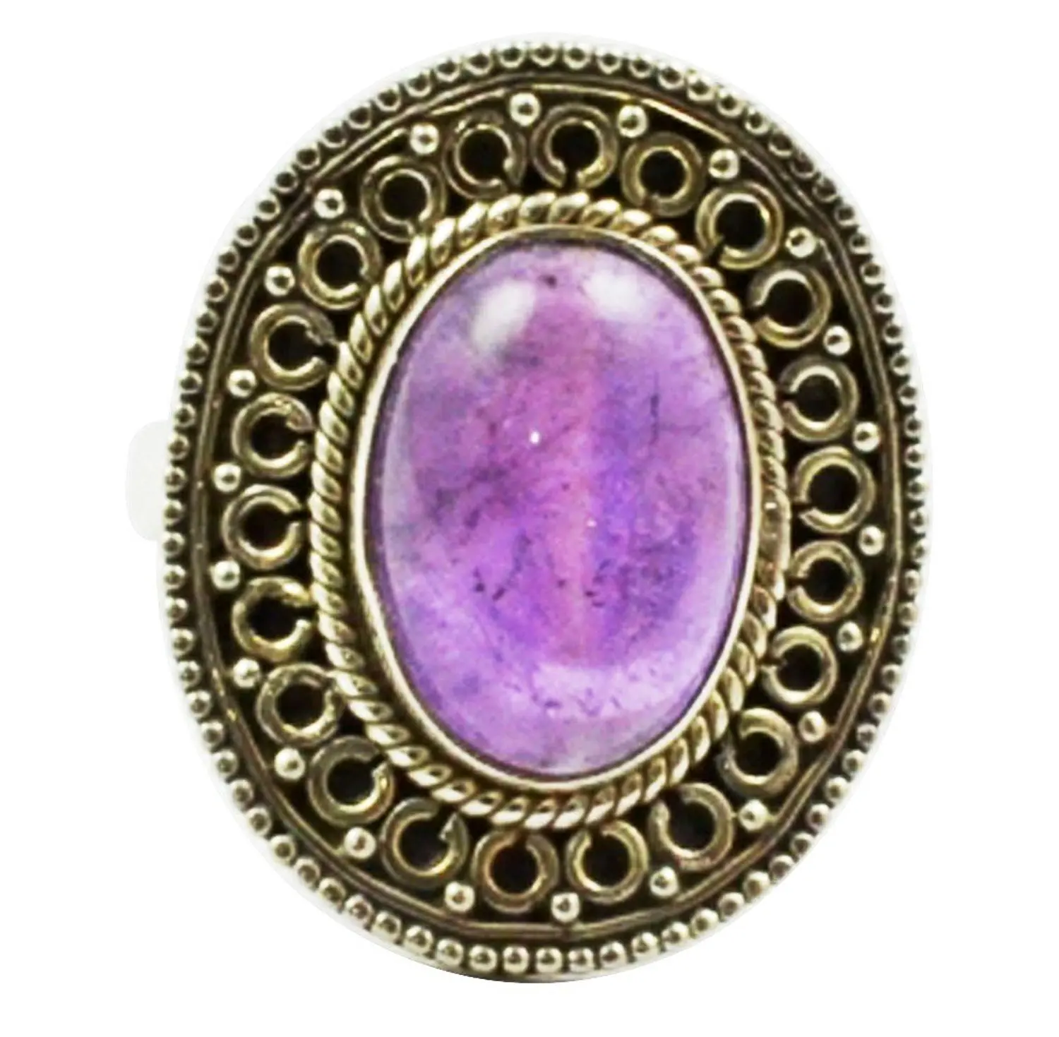 

Genuine Amethyst Ring 925 Sterling Silver,Size :7, AR3034
