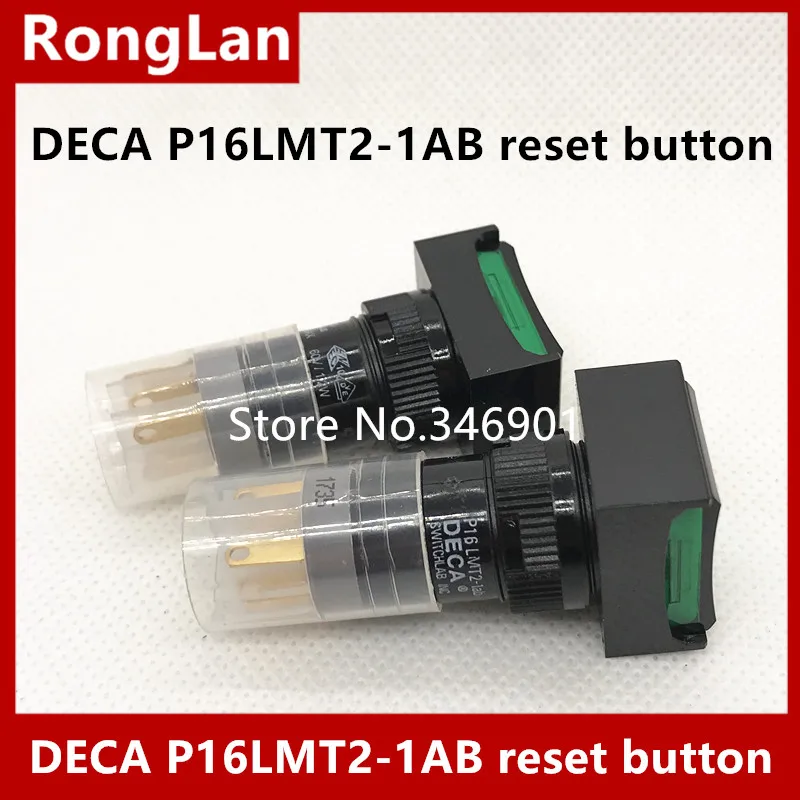 [SA]P16LMT2-1AB P16LAT2-1AB Taiwan Progressive Alliance rectangular single point G.R.B.Y.W LOCK reset button switch DECA--10pcs