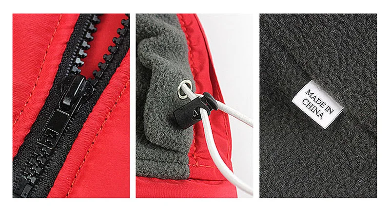 Winterwarmer Mantel für große Hunde, Fleece-Futter, wasserdichte Haustierjacke für große und mittelgroße Hunde, reflektierende Weste, Bulldogge, Labrador-Kostüme – Detail 11