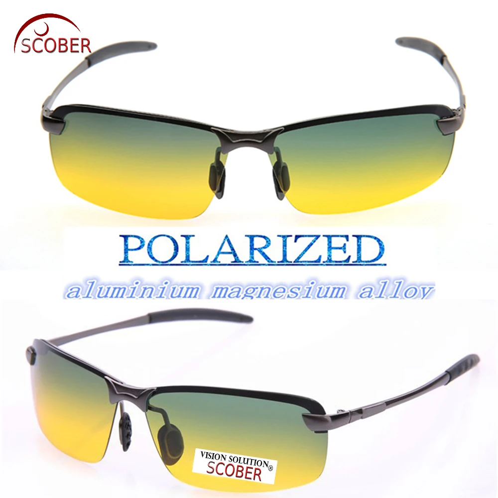 

Real Oculos De Sol Feminina = Scober Magnesium High-grade Day And Night Men Polarized Sun Glasses Uv400 Sunglasses Driving