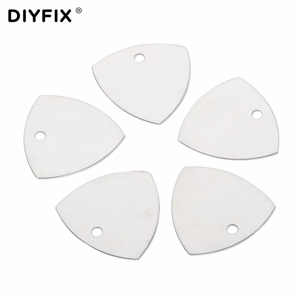 DIYFIX 5Pcs/lot Ultra Thin Pry Opener Metal Guitar Picks for iPhone 8 LCD Screen Back Plate Repair Opening Tool