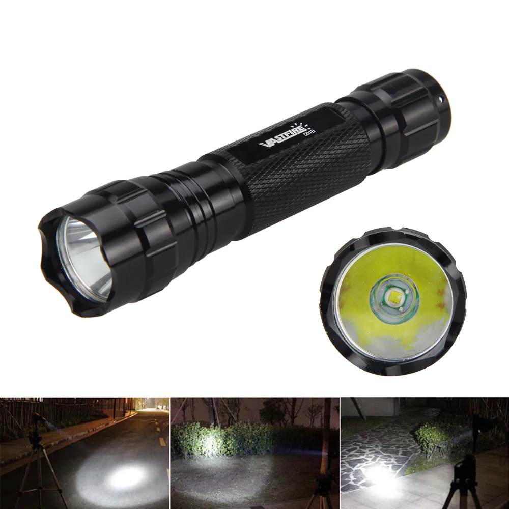 VASTFIRE XM-L-T6 501B Đèn Pin LED 2000 Lumens Trắng Chống Nước Đèn Pin Di Động Lanterna Ngoài Trời Chiến Thuật Hungting Đèn Pin