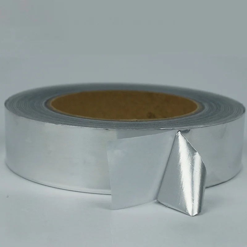 Custom OSCAFT Tin Self-adhesive Aluminum Foil Insulation Tape Electric Conductivity 10 12 15 20 25 30 35 40 45 50 60mm x 50m