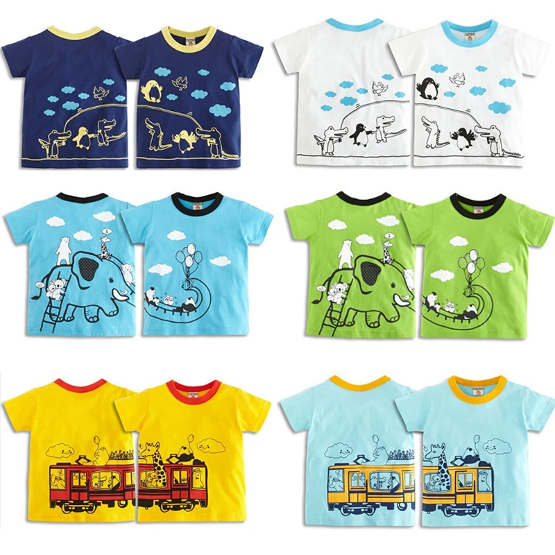 

2018 Hot Sale Kids Baby Boys Girls T-Shirt High Quality Creative Cartoon Short Sleeve Children's Boy Girl Summer Tees Tops