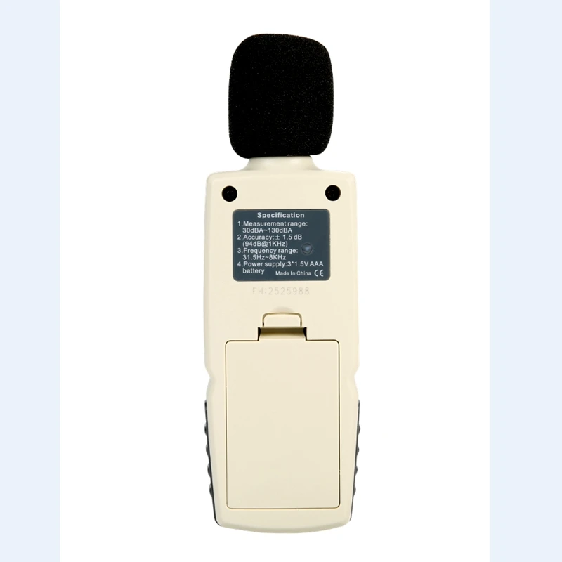30-130dB Digital Sound Level Meter Portable Noise Tester Decibel Meter Accuracy Noise Level Measurement with LCD Display Backlit