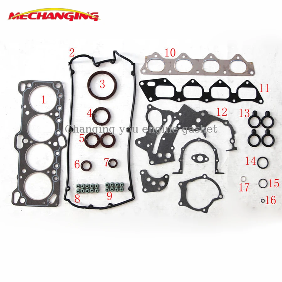 4G61 4G61T 4G67 FOR MITSUBISHI COLT III LANCER IV MIRAGE III Engine Rebuild Kits Engine Parts Full Set Engine Gasket MD997473