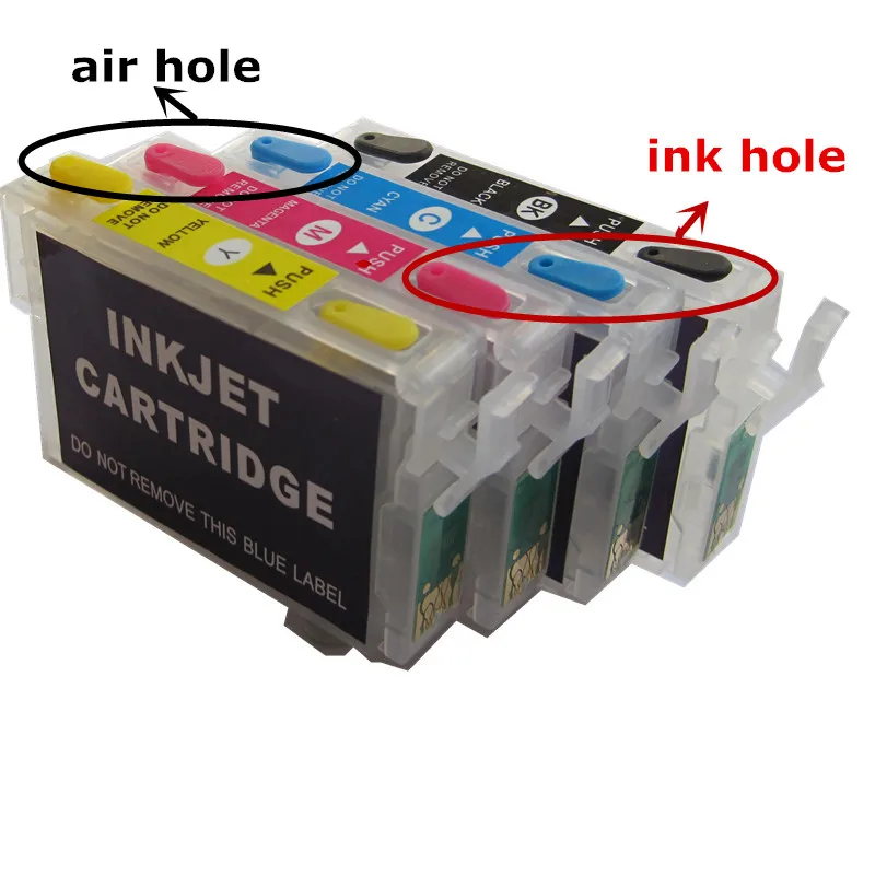 129 T1291-T1294 refillable ink cartridge for epson  Stylus Office B42WD SX525WD SX620FW  BX525WD printers Auto reset chip