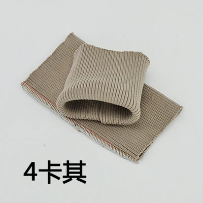 New DIY 8*9CM Thicken Knit Rib Fabric Cuff Pair,Coat Cotton Stretch Soft Cuffing 1 Pair Thick ribbed cuffs