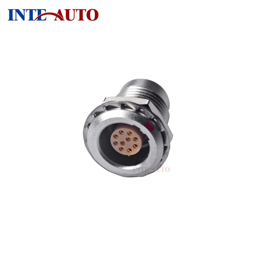 

Substitute 1B series 10 pins female receptacle metal push pull self-locking connector M12 EGA.1B.310 Two keys 30 degree