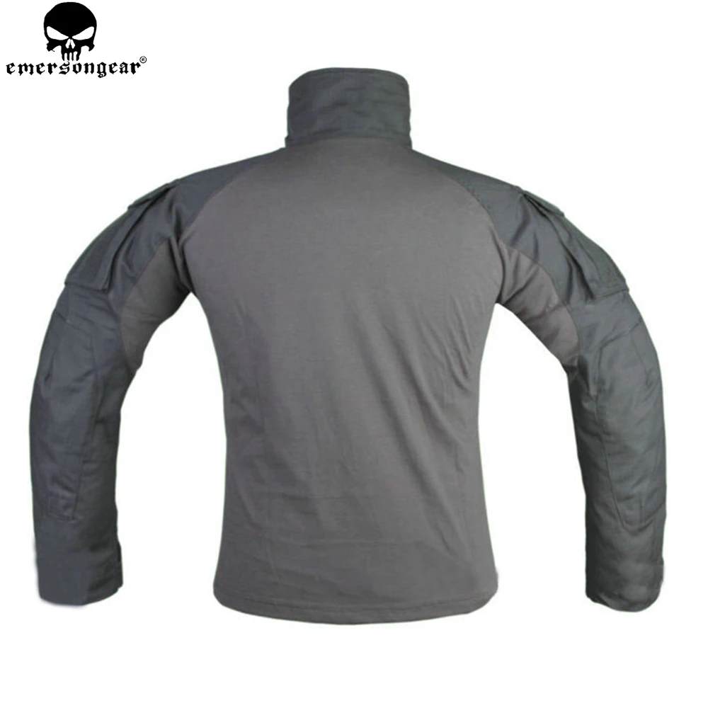 EMERSONGEAR Tactical G3 Combat Men Shirt  Mens T-shirt Outdoor Tactics Training Soldiers Long Sleeve Wolf Grey