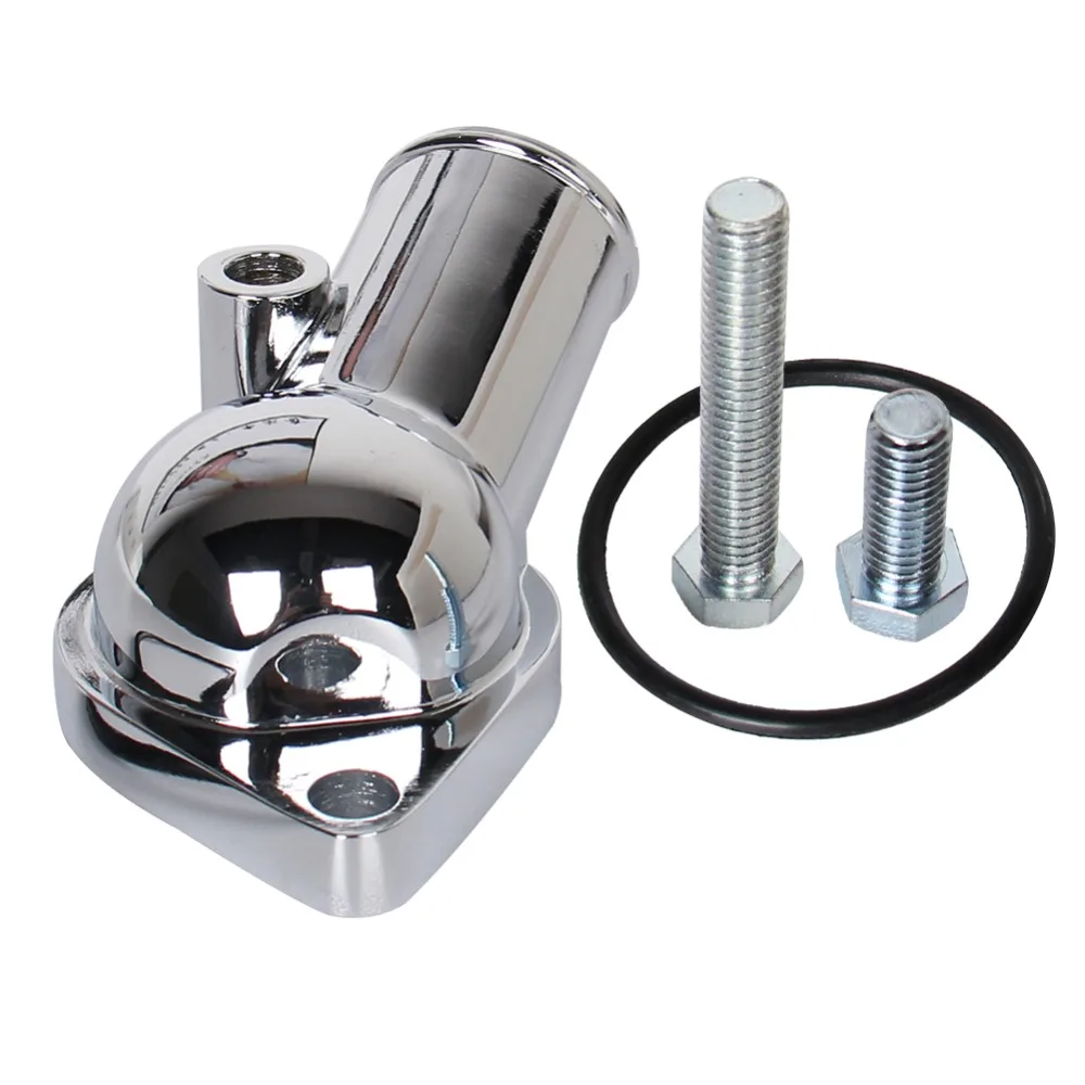 PRECISION AUTO LABS хромированное уплотнительное кольцо с водными горлышками 2661 алюминий, хромированное покрытие, 45 градусов, шеврон, большой/маленький блок, каждый