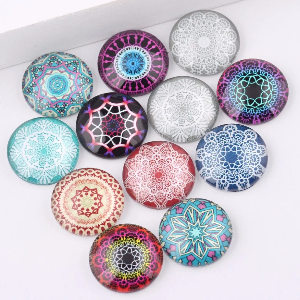 reidgaller snowflake photo handmade glass cabochon 20mm 12mm 10mm 18mm 25mm mixed flatback jewelry findings for earrings
