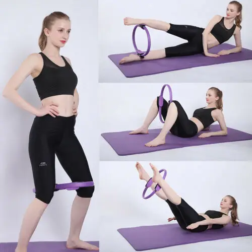 Resistance Pilates Rings Magic Circle Body Sport Fitness Weight Exercise Gymnastic Aerobic Fitness Wheel Handle Yoga Kit Ring