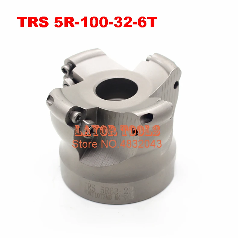 

TRS 5R-100-32-6T Face End Milling Cutter Indexable Flat Roughing Cutting ,CNC Milling Cutter