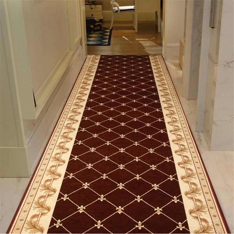 beibehang High-end long carpet corridor aisle full shop home bedroom hotel red carpet porch foyer custom living room floor mats