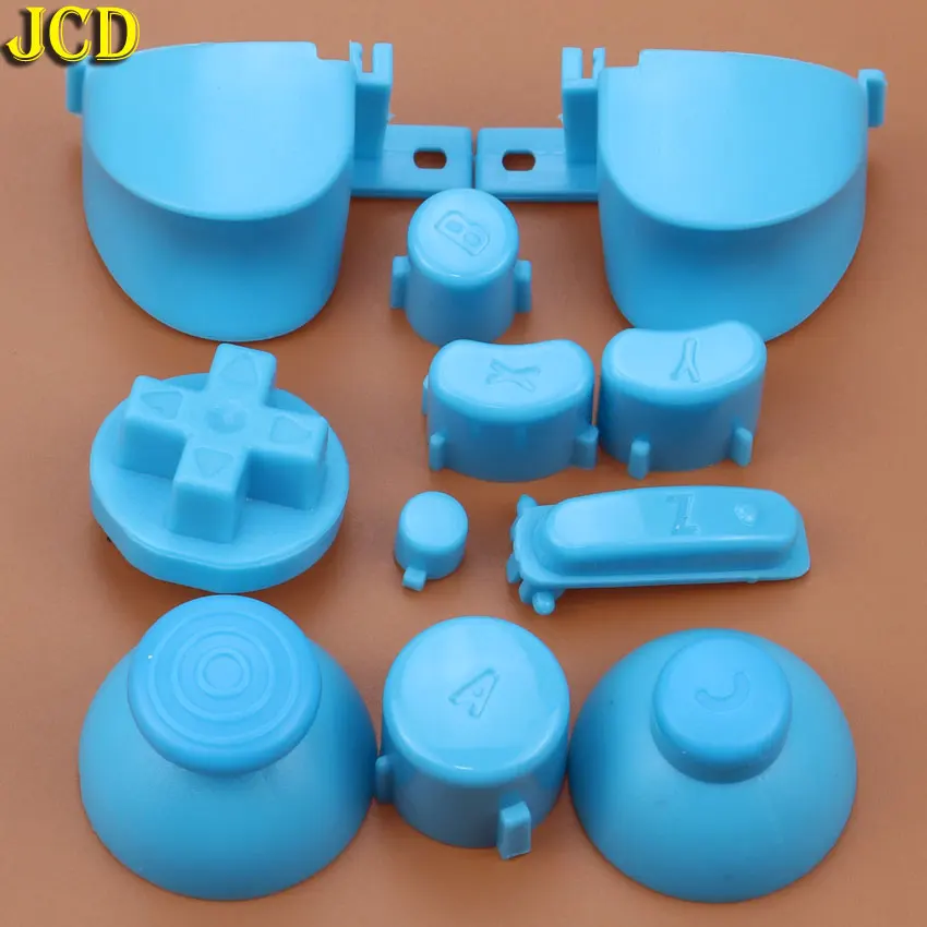 JCD Đầy Đủ D Miếng Lót Bật Tắt Cho GameCube Một B X Y L R Nút Với 3D cần Điều Khiển Bộ Đội Cho NGC Đồng Màu