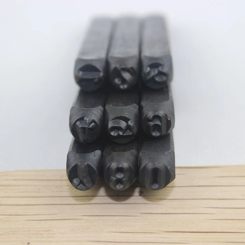 

[wamami] 9pcs*Leather Printing 3-10mm Figure Molds Number Stamping Punch Handcraft Tool Art DIY