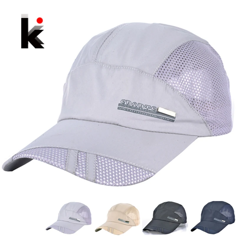 

Men's Women's visor hats Quick Dry summer sun cap Mountaineering hat casquette chapeu Outdoors mesh Baseball caps