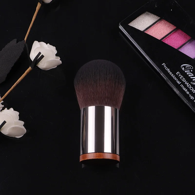 Luxury Round Kabuki Brush #124 Wood Handle Dome Shape Dense Powder Brush #128 Tapered Precision Blush Powder Makeup Brushes