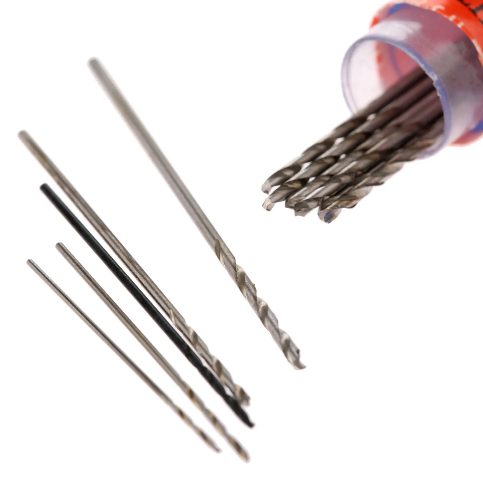 50 pçs torção broca bits hss conjunto de broca 0.5/0.6/0.7/0.8/1mm micro haste reta perfuração de madeira brocas elétricas ferramenta para trabalhar madeira