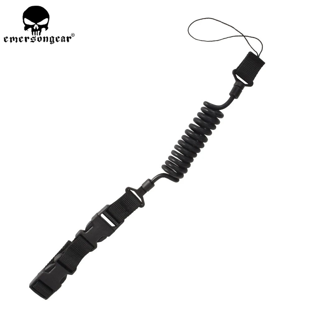 EMERSONGEAR Tactical Elastic Short Gun Sling Pistol Airsoft Paintball Shooting Hunting Accessory Black EM8269