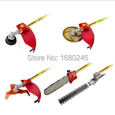 4 stroke GX35 engine 5 in 1 Petrol Hedge Trimmer Chainsaw trimmer Brush Cutter Extend Garden Tool