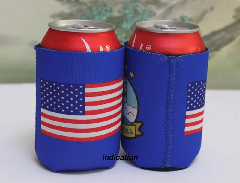 100pcs Customized Design Print Neoprene Stubby Holder Beer Can  Picnic Cooler Cover Sleeve For Wedding Party Favors Or Gifts