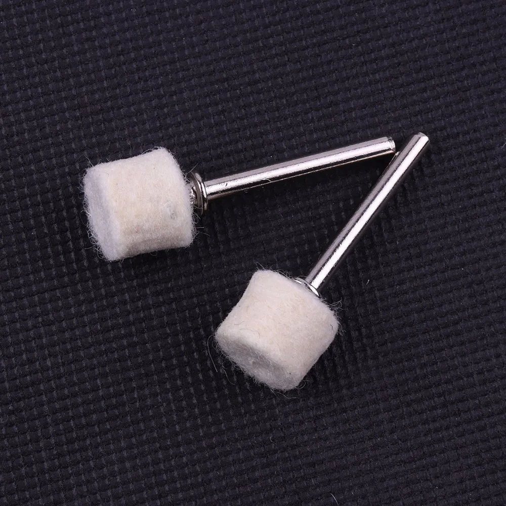 Baru 100Pcs 13 Mm Wol Polishing Roda Grinding Kepala Bor Bit