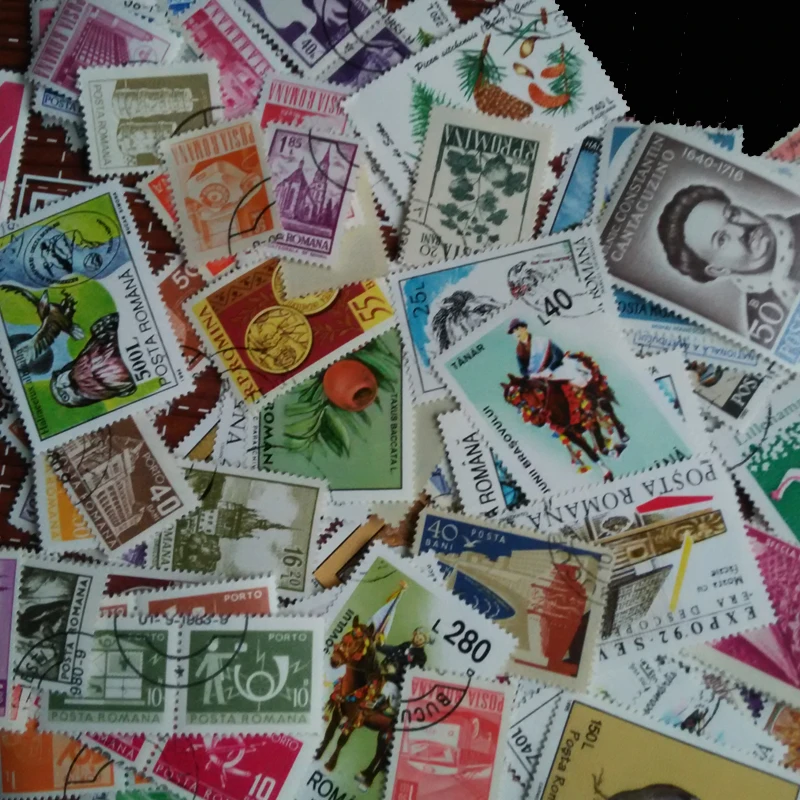 50 pcs / lot All Different Romania Timbru Special Commemorative Canceled Postage Stamps With Post Mark  For Collection