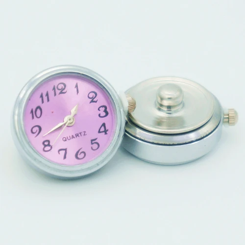 Mixed color 18mm Watch snap buttons fit DIY charm snap bracelet jewelry Quartz Working Pop Charm Zinc NS1001