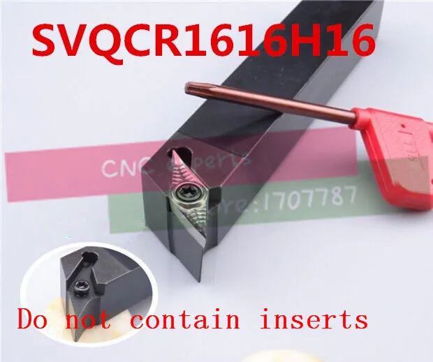 

Держатель инструментов SVQCR1616H16 16*16*100 мм, держатель инструмента для токарного станка с ЧПУ, 117,5 градусов, резец для токарного станка