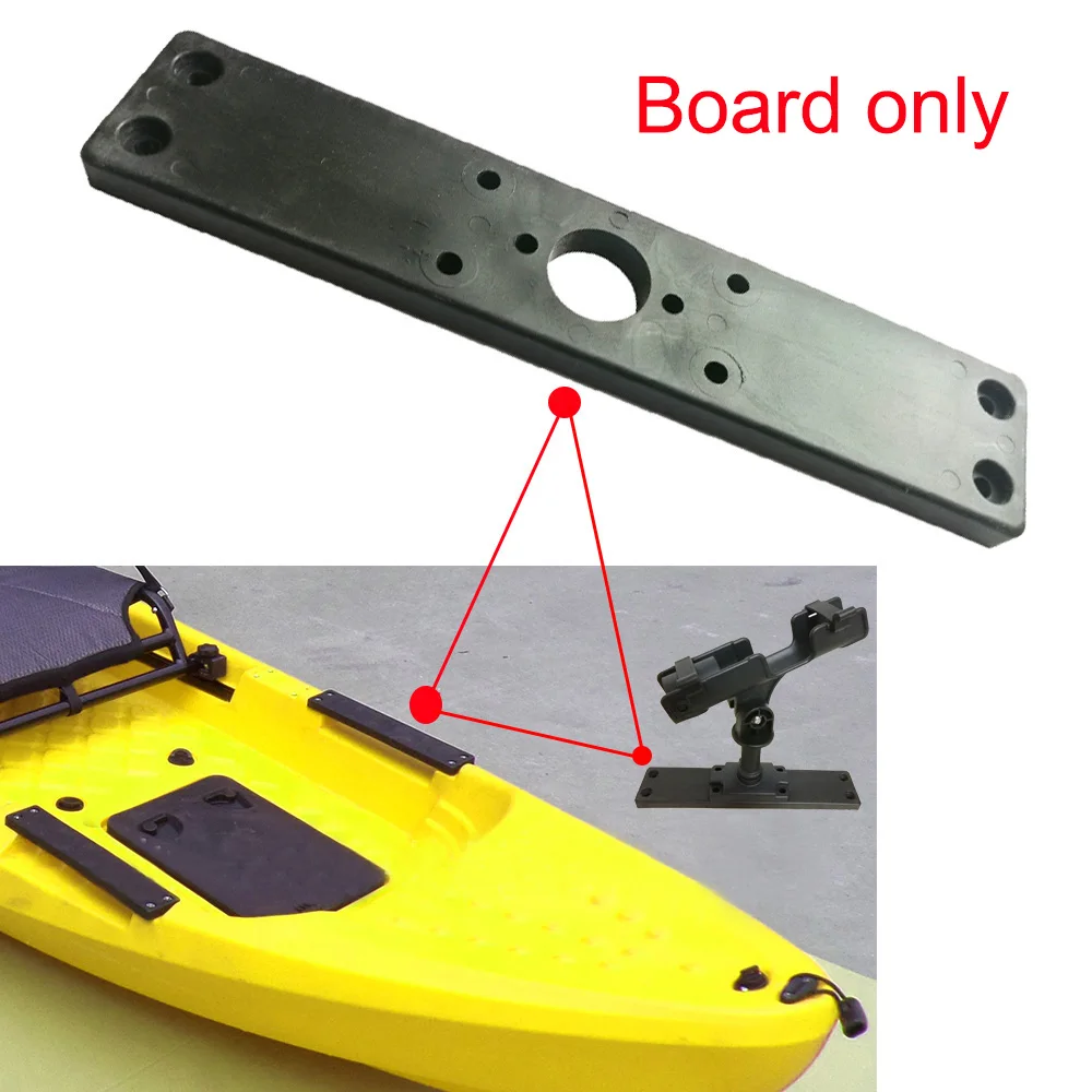 11.1 inch Kayak Canoe fishing rod holder base board Rowing Boat fishing  mount Bracket base longboard Side Carry Handle - AliExpress 18