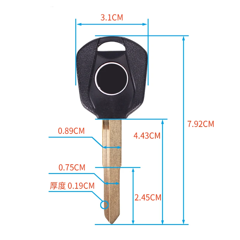 Motorcycle keys Blank Key Uncut Blade For HONDA CBR 600 900 929 954 1000 CB400 VTEC CB1300 hornet 600 CBR 250 400 VFR 400