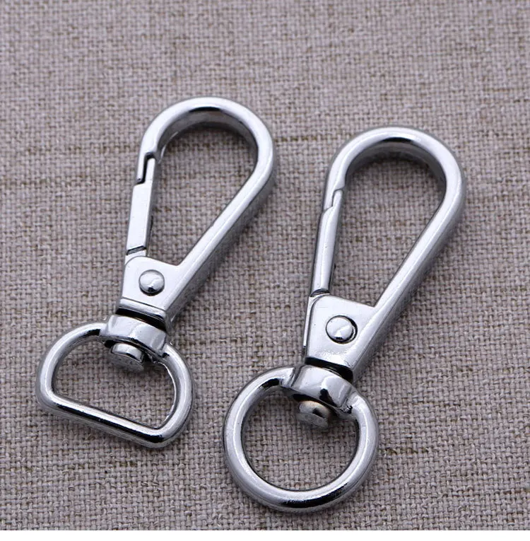 5pcs 48x18/45x18mm Stainless Steel  Swivel Trigger Lobster Clasp  Sewing Fabric Key Chain Ring Snap Hook Lanyard DIY Craft