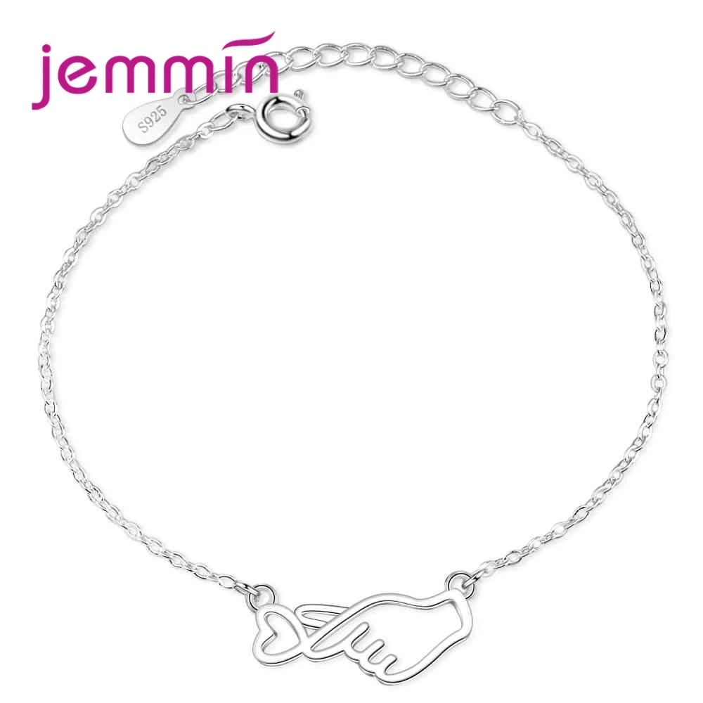 

Женский Регулируемый браслет из серебра 925 пробы, в форме жеста