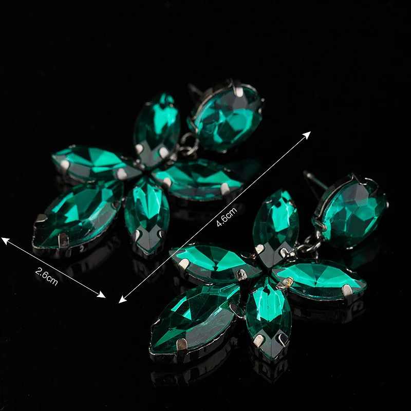 YFJEWE New Arrival Elegant Crystal Earring For Women Fashion Multicolor High Quality Big Stone Earrings Gift for Girl #E066