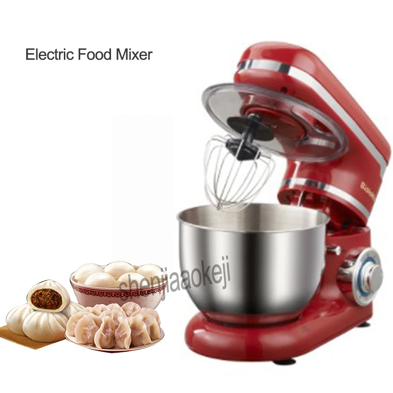 NM6178  Stainless Steel 6-speed Household Kitchen Electric Food Stand Mixer 4L Egg Whisk Dough Cream Blender Appliance 220-240v